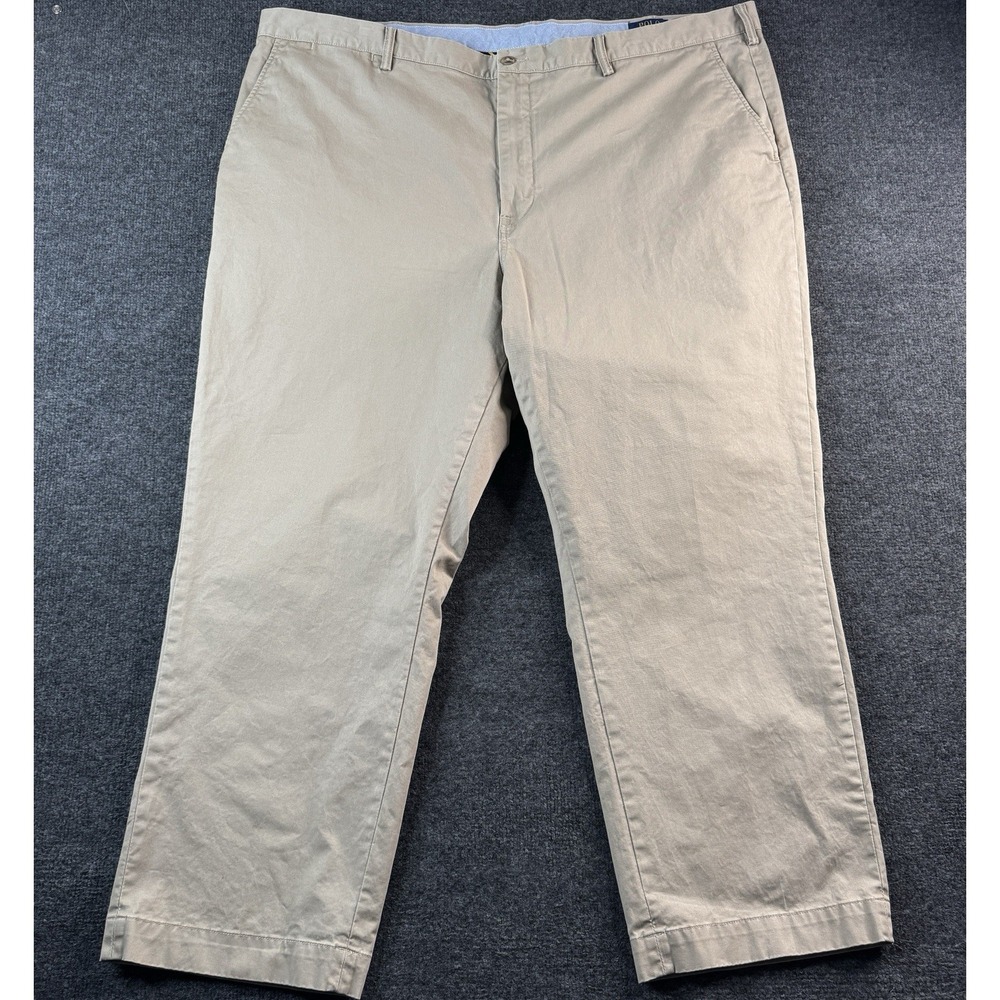 POLO RALPH LAUREN Bedford Stretch Classic Fit Chino Pants Big 48BX30 Khaki EUC